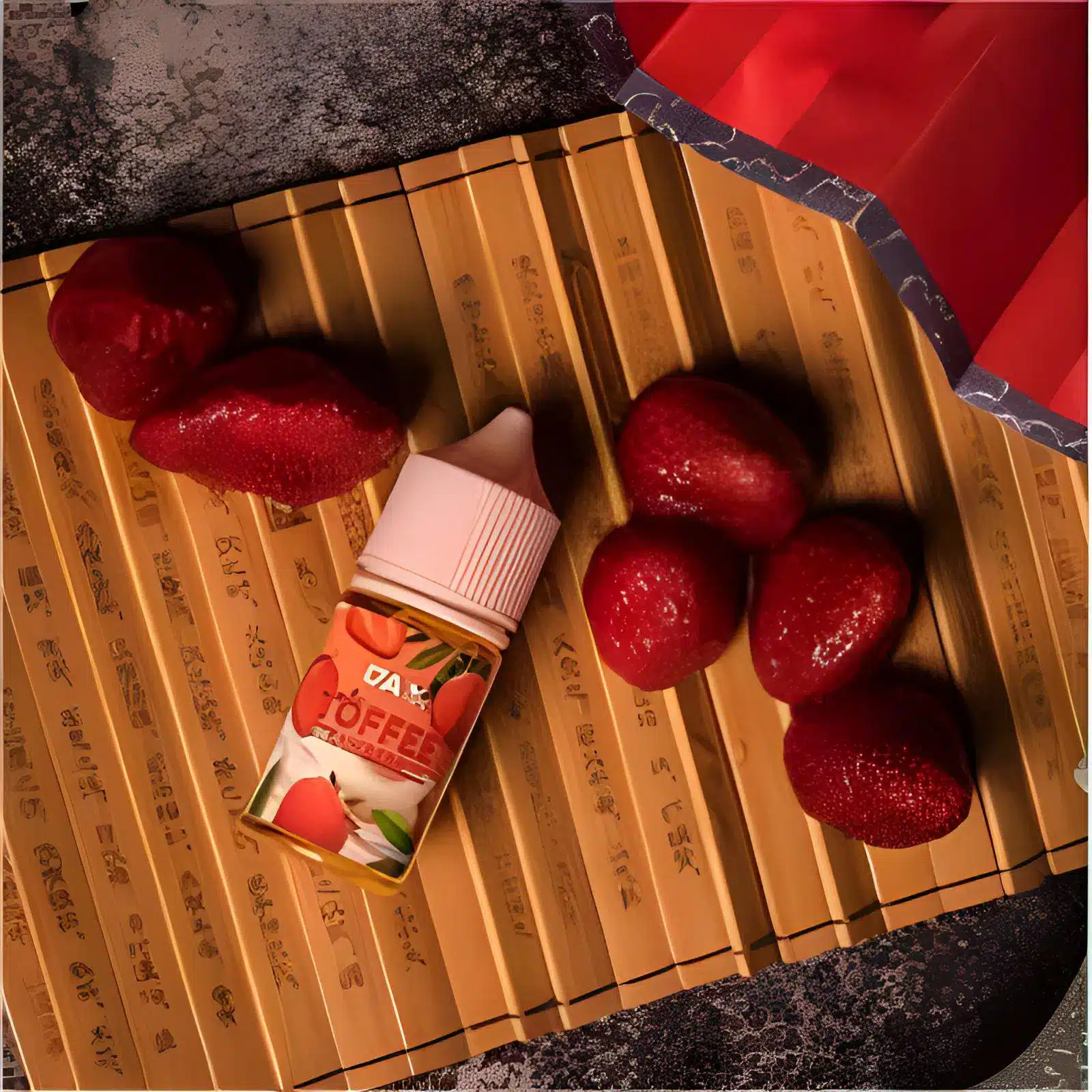 DAVAPE TOFFEE STRAWBERRIES 菸油｜草莓太妃糖口味｜30ML/60ML（0/30mg）